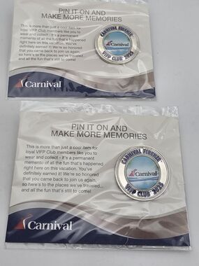 Carnival Blue & Silver 2025 VIP Club Brooch Pin